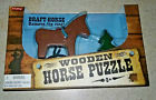 019649232079 Schylling Draft Horse Wooden Puzzle Old Fashion Fun