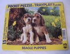 094594022005 Fink Company Vintage Beagle Puppies Pocket Puzzle Trayplay