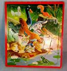 - 10.25 Jigsaw 1950 Puzzle " Critter Pieces 11.5 25 Children Vintage