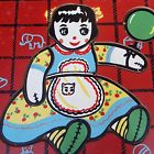 11.5x8.5 Holgate Toys Doll With Balloon Vintage 9-piece Wooden Puzzle Doris