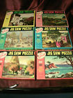 127-free 6 Vtg Guild Jigsaw Puzzles-series