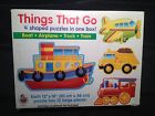 12x18 Things That Go Puzzle Kids Boat Airplane Truck Train Large Pieces Free Shipping 017257565053
