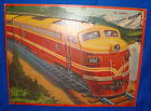 15 Puzzle 4707-x2 Milton Vintage 1958 Train Piece Bradley Railroad