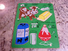 155-25 Playskool Vintage Wooden Puzzle The Milky Way Cow Milk Butter 4-pc