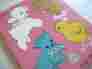 155an-14 Playskool Vintage Wood Puzzle My Baby Pets Rare Pink Complete