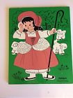 185-26 Playskool Vintage Wooden Puzzle Little Bo Peep