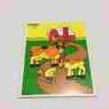 186-02 Playskool 1985 Vintage Wooden 6 Piece Puzzle Farm