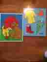 165-22 186-03 Playskool Vintage When It Rains Dogs Wood Puzzles Complete