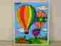 186-16 Vintage 1988 Playskool Wooden Puzzle Hot Air Balloon Trio Clouds