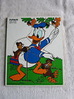 190-02 Playskool Vtg Wooden Puzzle Donald Duck 8 Pieces Excellent Condition