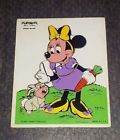 190-16 Playskool Vintage Wooden Puzzle Minnie Mouse Thumper Walt Disney