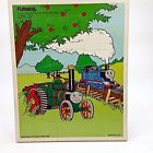 191-14 Playskool Thomas Train Wood Tray Puzzle Apples Orchard 11 Pcs Usa 1990