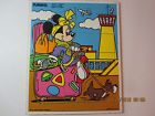 194-06-rare Playskool Vintage Disney Minnie Mouse Wooden Puzzle Bon Voyage
