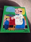 195-0 Playskool Vintage Wood Puzzles Grocer
