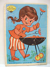 1960s Tray Puzzle Frame Retro Vintage Girl Carrie Built Cookrite Jigsaw