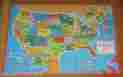 2-sided Milton Bradley United States World Map Puzzle 1975 Mb Vtg Rare Error Cut Shaped Pieces