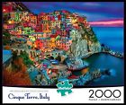 2034 Buffalo Games 2000 Piece Cinque Terre Jigsaw Puzzle Italian Coast 733281157674