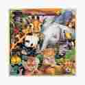 20919 Masterpieces Masterpcs Fun Facts 48pc Wood Puzzle Safari Friends 705988209192