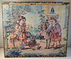 24-block Antique Children Lithograph Puzzle Wooden