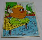 252-09 Playskool Hasbro Lumpy Wooden Puzzle Pieces