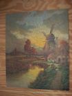 265pc 1930s Wooden Jigsaw Puzzle The Old Wind Mill 14 1 2 By 11 3 4 Complete