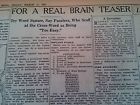 1927 2740 Newspaper Page Mar 11 National Puzzlers League Scoffs At The Crossword