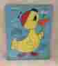 275-30 Playskool Vtg Wooden Puzzle Duck 8 Pieces