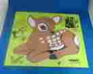 275-32 Playskool Vintage Wood Deer Puzzle 12 Pieces