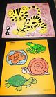 180-11 275-35 Playskool 2 Vintage Wooden Puzzles