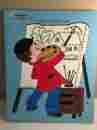 275-44 Playskool Vintage Wooden Puzzle Budding Artist 12 Pieces