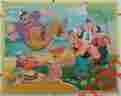 2764-29 Jaymar Popeye Sailor Frame Tray Puzzle Brutus Olive Wimpy Sweet Pea King