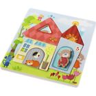 300681 Haba Wooden Puzzle Bear House 4010168213767