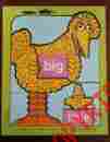 31513 Playskool Vintage 1973 Muppets Sesame Street Wooden Big Little Bird Puzzle