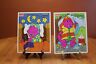 3288-05 328-09 Playskool Wood Puzzles Fire Chief Barney Yrs