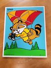 330-05 Playskool Vtg Hallmark Wood Piece Puzzle Rick Shirt Tales Usa