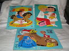 330-25 Playskool Vtg 70s Wood Puzzles