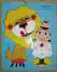 330-26 Playskool Vintage Wooden Puzzle Lion Tamer 18 Pieces 2-4 Years