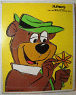 340-6 Playskool Vintage Wooden Puzzle 1989 Yogi Better Than The Average Bear