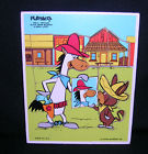 340-8 Playskool Hanna Barbera Wooden Quick Draw Mcgraw Baba Looey Puzzle Euc