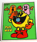 360-3 Playskool Vtg Pac Man Wood Frame Tray Puzzle Bally Midway