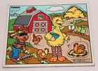 376-04 Playskool Sesame Street Fun On The Farm Piece Peg Puzzle