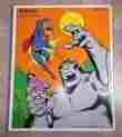 380-12 Playskool Vtg Supermans Jungle Battle Puzzle 1979 Dc Comics Wood