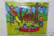 385-04 Playskool Wooden Peg Jigsaw Puzzle Playground Fun 4 Pieces
