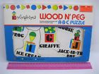 400005699504 Colorforms Wood Peg Abc Puzzle Wooden Jack Box