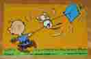 4382-2 Milton Bradley Peanuts 1958 Puzzle Charlie Brown Snoopy Flying Kite Vtg