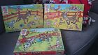 4493-12 4493-11 Milton Bradley 3 Vintage Puzzles Farm Scenes 1978 4493-8