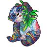 4620755024647 Unidragon Wooden Jigsaw Puzzle Serious Panda