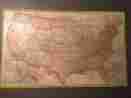 48-623 Madmar Quality Co Wooden Puzzle W Original Box Map Of United States No