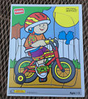 4pieces Playskool Vintage Learning To Ride Lst Puzzle Bright Colors
