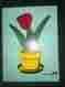 506021 Judy Instructo Rare Vintage Childrens Wooden Puzzle Rose 5 Pieces